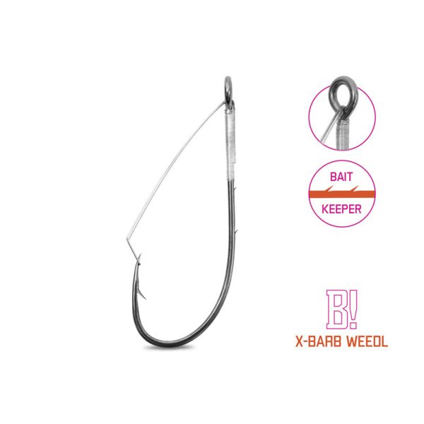 Delphin B! X-Barb Weedl 1 Krautschutz-Cheburashka-Haken 8Stk