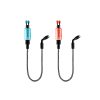 Delphin Color Kettenbissanzeiger Set Blau und Rot 2Stk
