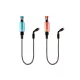 Delphin Color Kettenbissanzeiger Set Blau und Rot 2Stk