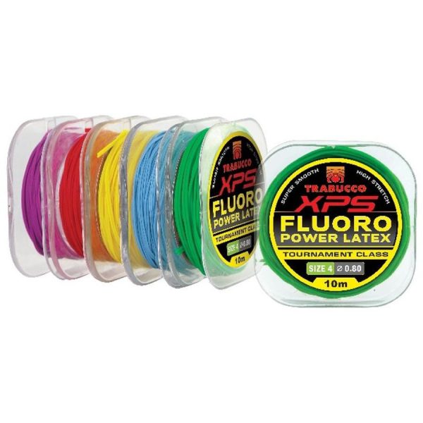 Trabucco XPS Fluoro Latex 4/0,8mm 10m Vollgummi für Stippruten