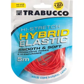   Trabucco HI-Stretch Hybrid Elastic 1,6mm Hybridgummi für Stippruten 5m