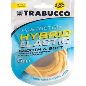   Trabucco HI-Stretch Hybrid Elastic 2,0mm Hybridgummi für Stippruten 5m