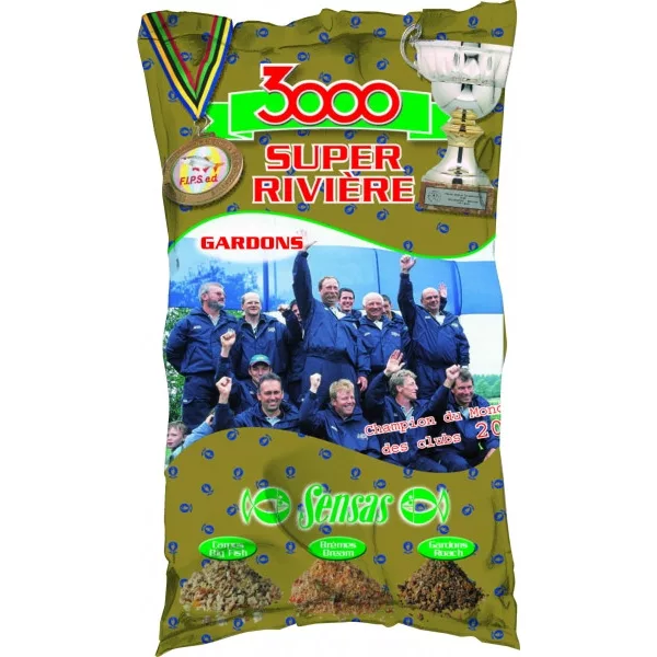 Sensas 3000 Super Fluss Rotauge Futter 1kg