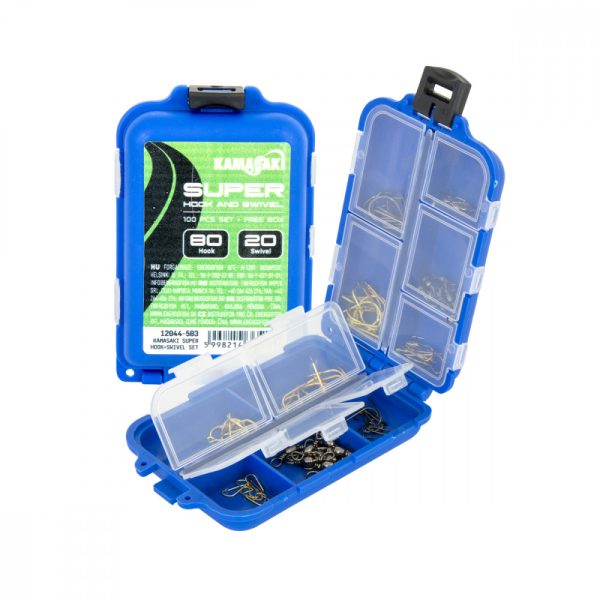 Kamasaki Super Haken- und Wirbel-Set 100 Stk.
