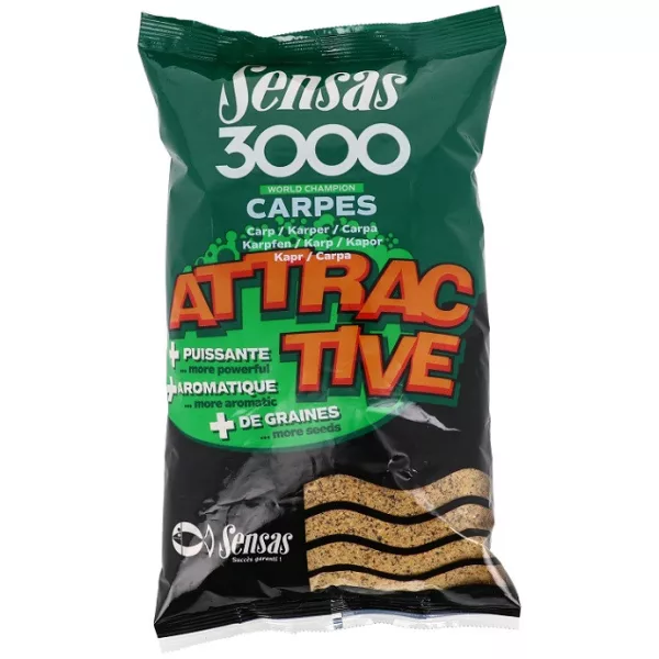 Sensas 3000 Attractive Karpfen Futter 1kg