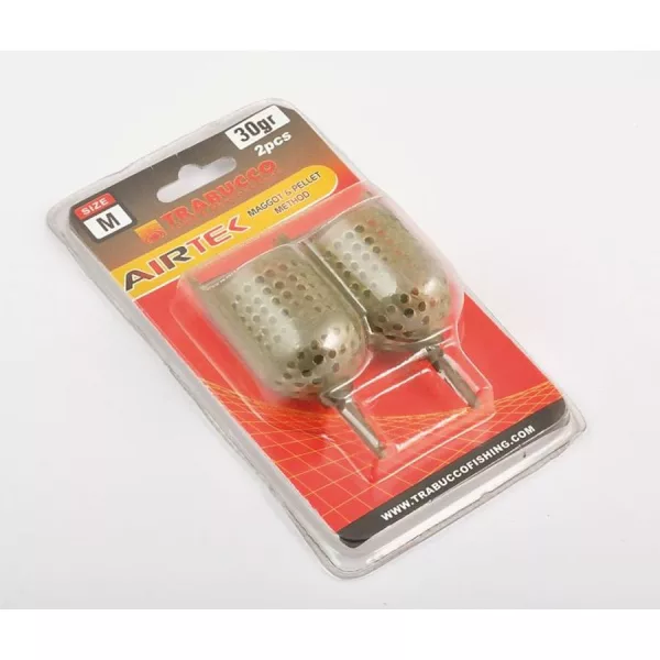 Trabucco Airtek Maggot-Pellet M 40gr Method Korb 2Stk