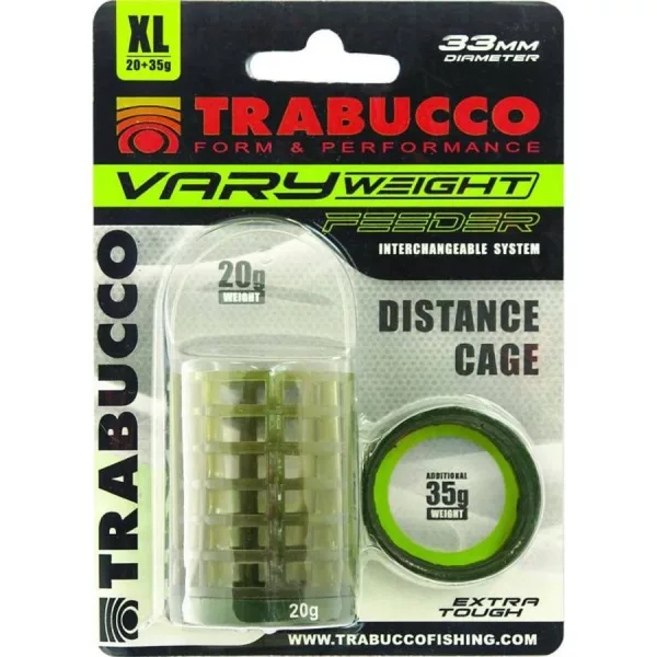 Trabucco Vary Weight Distance Cage Feeder XL 20gr, 35gr Feederkorb mit austauschbarem Gewicht