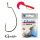 Gamakatsu Worm Offset Schwarz 2/0 5 Stk./Packung mit Öhr, mit Widerhaken Raubfischhaken