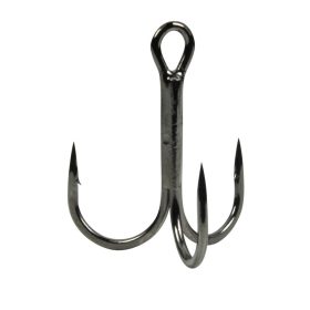   Gamakatsu Preda 18 Treble Hooks Black Drillingshaken mit Öhr und Widerhaken #1/0