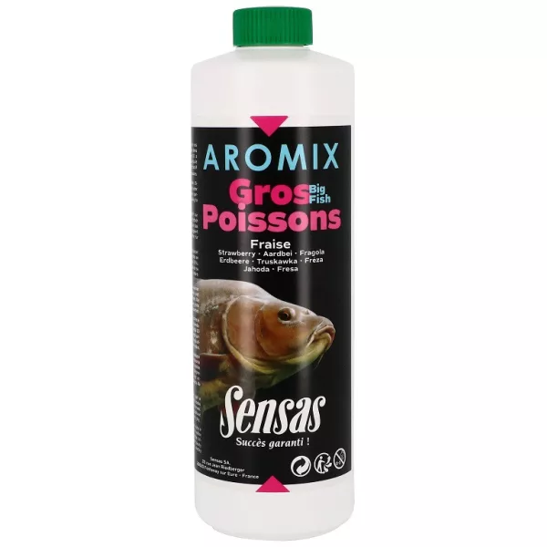 Sensas Aromix Großfisch Erdbeere Flüssiges Aroma 500ml