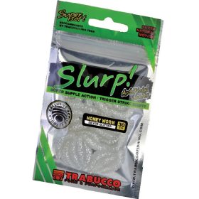   Trabucco Slurp Bait Honey Worm Silver Glitter Silberne Bienenlarve 30 Stück