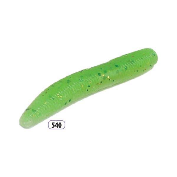 Trabucco Slurp Bait Fat Trout Worm Fluo Green 10 Stück
