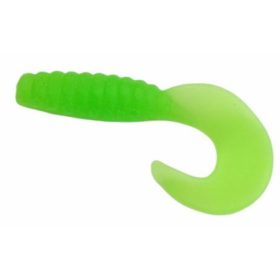   Trabucco Yummy Bait Curly Tail Green Chartreuse 4cm Plastikköder 8 Stück