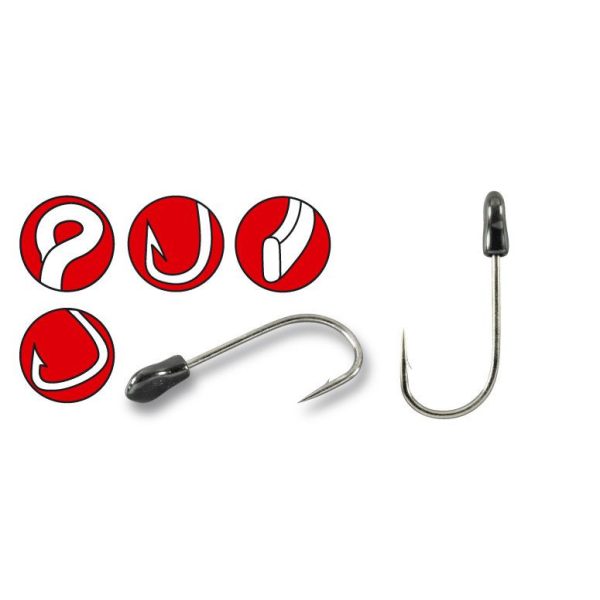 Gamakatsu Preda Trailer Hooks Black #1/0 Haken