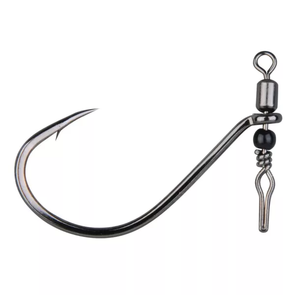 Gamakatsu Preda Swivel Shot Black Hooks #2 Haken mit Wirbel