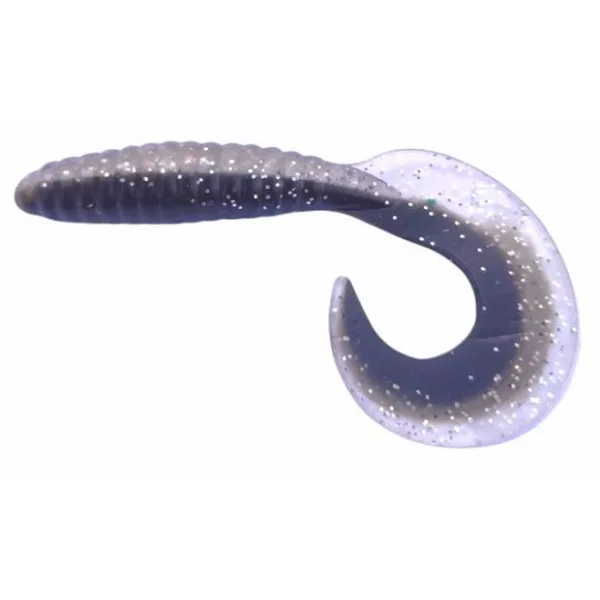 Rapture Fun Tail Grub 8,5cm Black Silver Plastikköder 10 Stk.