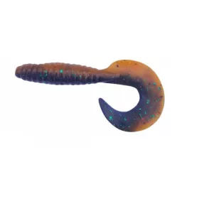   Rapture Fun Tail Grub 8,5cm Schwarz Kürbis Plastikköder 10db