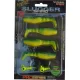 Rapture Slugger Shad Set 7,5cm Yellow / Blue 4+2 Stk. Kunstköder-Set