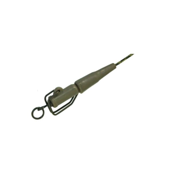 K-Karp DT XTR GTD Clip 90cm Braunes Bleieinlage Vorfach mit Sicherheitsverschluss 2 Stk.