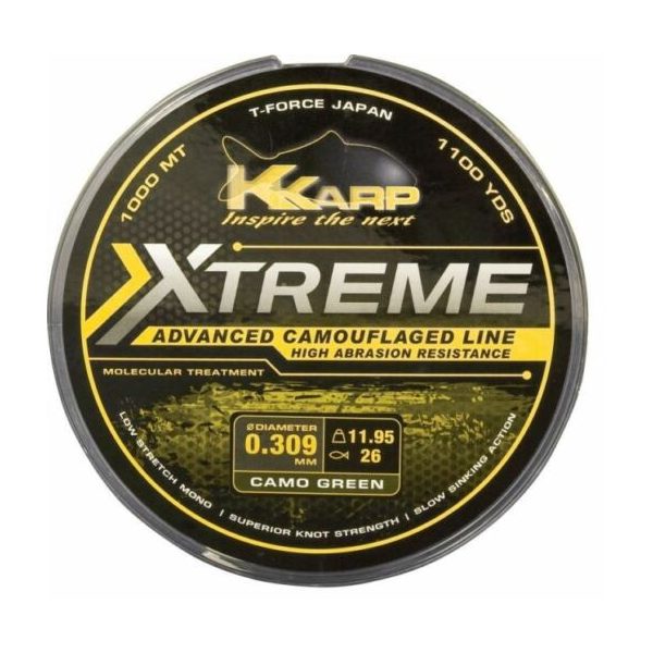 K-Karp Extreme Camo Weed 1000m 0,30mm Monofile Hauptschnur