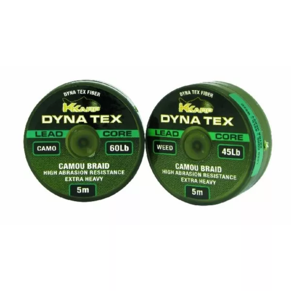 K-Karp Lead Core 5m 45lb Camo Geflochtene Vorfachschnur