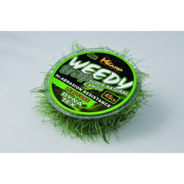 K-Karp Dyna Tex Weedy-Trap Leadcore 5m 45lb Natur Vorfach