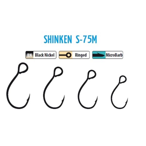 Trabucco Shinken Hooks S-75M BN #1 Haken für Wobbler 10Stk.
