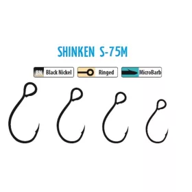 Trabucco Shinken Hooks S-75M BN #6 Haken für Wobbler 10Stk.