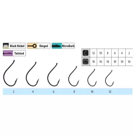   Trabucco Shinken Pint Haken W/R BN #4 Öhr, Widerhakenhaken 10Stk