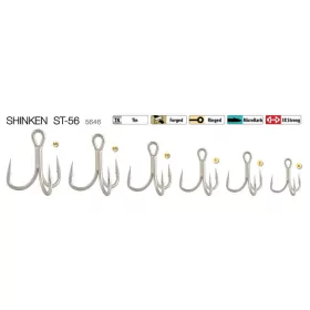 Trabucco Shinken ST-56 TN #2/0 Drillingshaken 3St