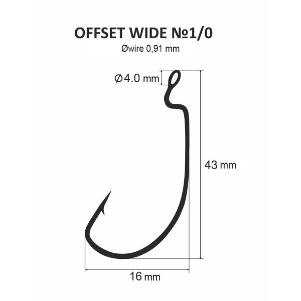 DS Offset wide Nr. 1/0 (4 Stück/Packung)