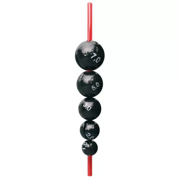 Cralusso - Zentriertes Kugelblei mit Schutzschlauch 5Stk/Pack - Kugelblei - 12gr