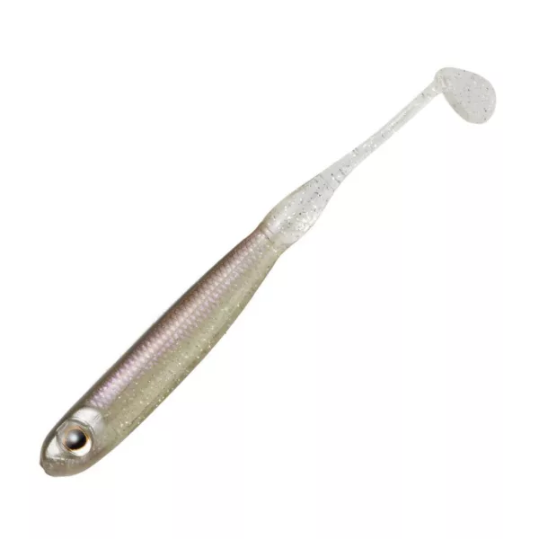 Tiemco PDL Super Tail Eco 10cm 01 Crystal Smelt Gummifisch 6 Stk.