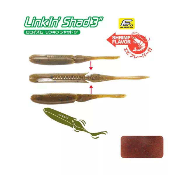 Tiemco Linkin Shad 7,6cm 142 Kunststoffköder 9 Stk.