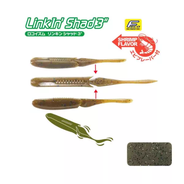 Tiemco Linkin Shad 7,6cm 160 Plastikköder 9Stk