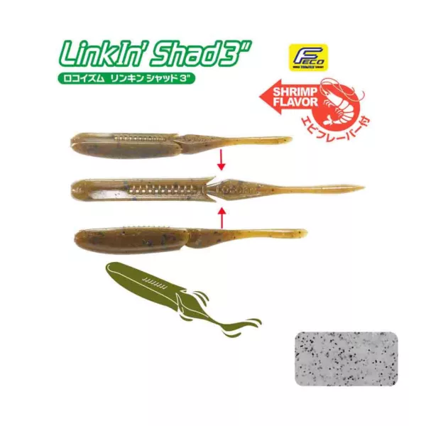 Tiemco Linkin Shad 7,6cm 161 Plastikköder 9Stk