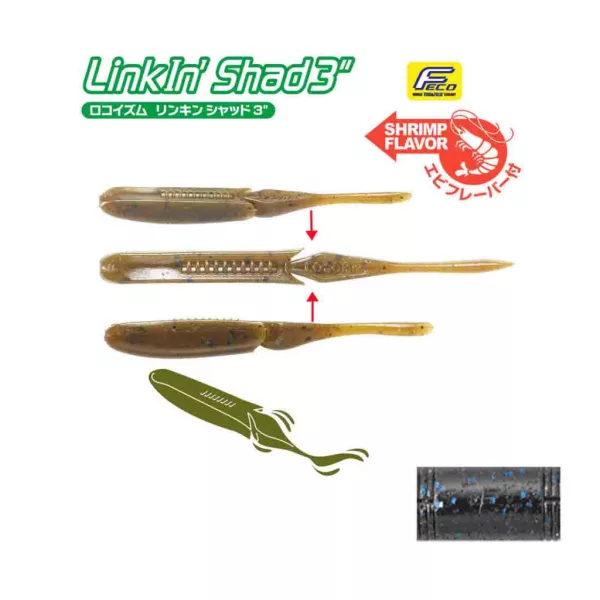 Tiemco Linkin Shad 10cm 112 Plastikköder 9Stk