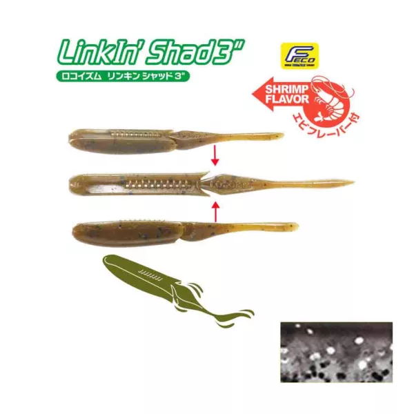 Tiemco Linkin Shad 12,5cm 240 Gummiköder 5 Stück
