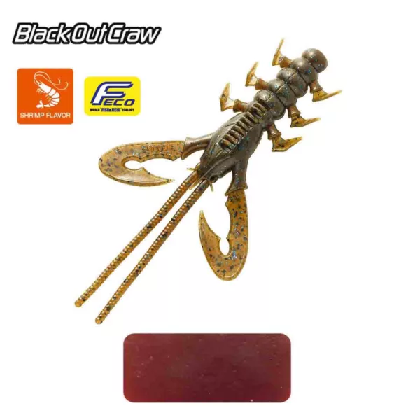 Tiemco Black Out Craw 10cm 004 Kunststoffköder 6 Stk.