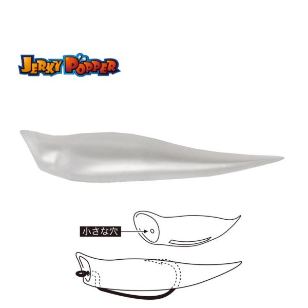 Tiemco Jerky Popper Eco 8,3cm 6gr 01 Pearl White Kunststoffköder 3 Stk.
