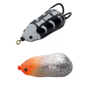   Tiemco Vajra Frog HSP-55 Hooking Special 5,5cm 16,5gr 17 Red Head/Silver Glitter Froschimitat