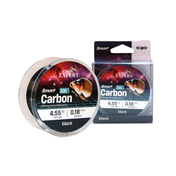 Carp Expert Smart Carbon Schwarz 0,50mm Monofile Hauptschnur 300m