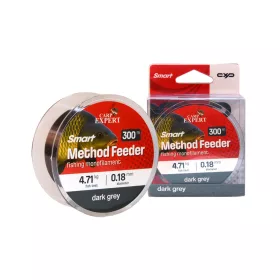   Carp Expert Smart Method Feeder Dunkelgrau 0,25mm Monofile Hauptschnur 300m