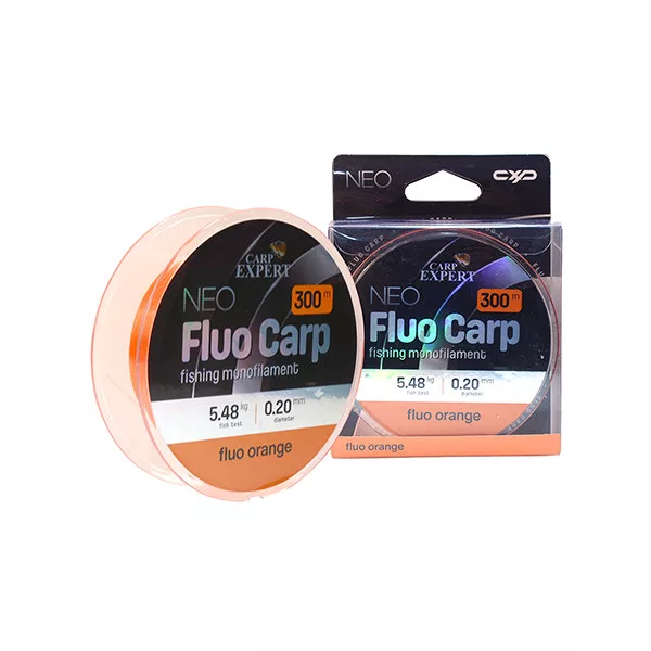 Carp Expert Neo Fluo Carp Fluo Orange 0,20mm Monofile Hauptschnur 300m