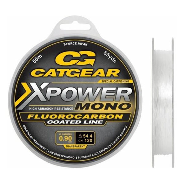 Catgear Xpower Mono Leader FC 50m 120lb Monofile Vorfachschnur