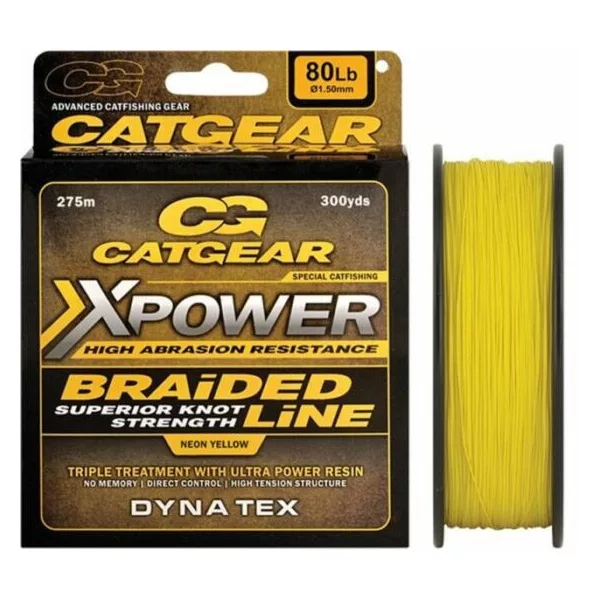 Catgear XPower Braided 275m 0,53mm Geflochtene Hauptschnur