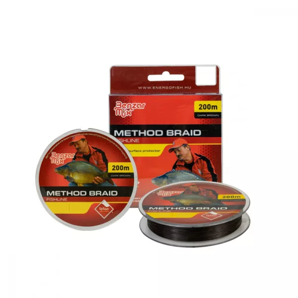 Schnur Benzar Method Braid 0,14Mm 8,23 Kg 200M Dunkelbraun