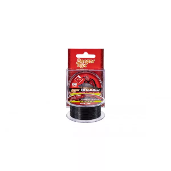Benzar Braided Method Hooklink 0,08 10M 4,76Kg Black