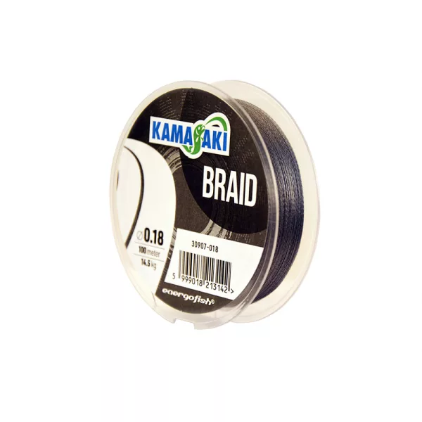 Kamasaki Braid Grey Geflochtene Schnur 0,45mm 48,5kg 100m