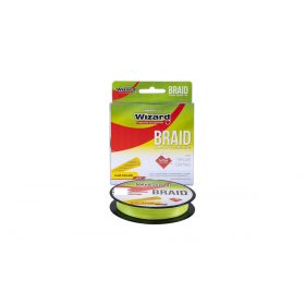 Wizard Braid Fluo Gelbe Geflochtene Schnur 0,25 135M 19,25Kg